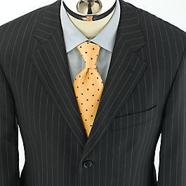 Blue Pinstripe English Suit Jacket